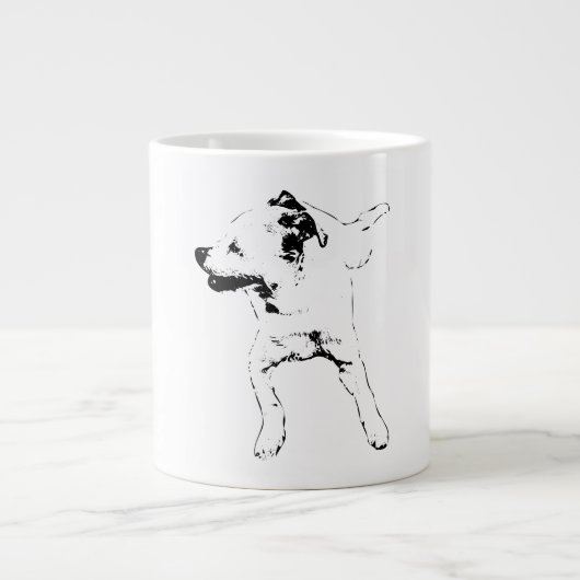 Grande Tasse Croisé dynamique de la feuille, croisé à la broche (Devant)