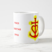 Grande Tasse Croix camarguaise (Fides Caritas Spes (Devant droit)