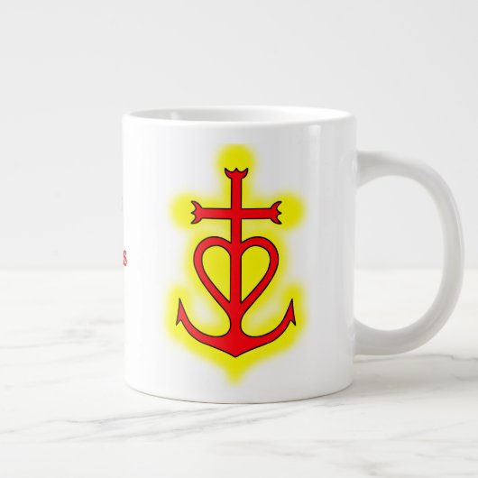 Grande Tasse Croix camarguaise (Fides Caritas Spes (Droite)