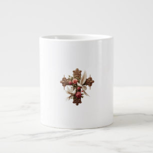 Grande Tasse Cross with Doves – Christian Faith Inspirational D