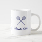 Grande Tasse Crossed Squash Racquets Blue (Droite)