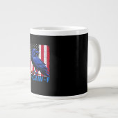 Grande Tasse Crow Raven Funny F-Caw-F Minimal Clean (Devant droit)