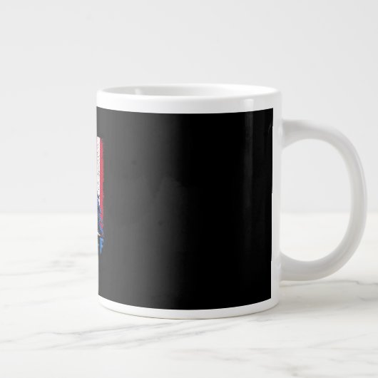 Grande Tasse Crow Raven Funny F-Caw-F Minimal Clean (Droite)