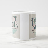Grande Tasse Croyez en votre conception inspirante (Devant)