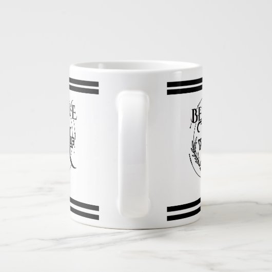 Grande Tasse Croyez en vous-même Citation Motivationnelle Café  (Dos)