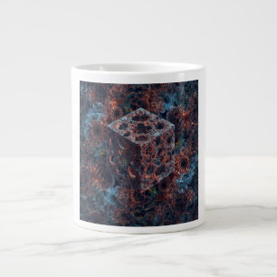 Grande Tasse Cube fractal avec découpe de Mandelbrot