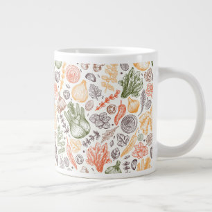 Grande Tasse Cuisine Garden Motif végétal