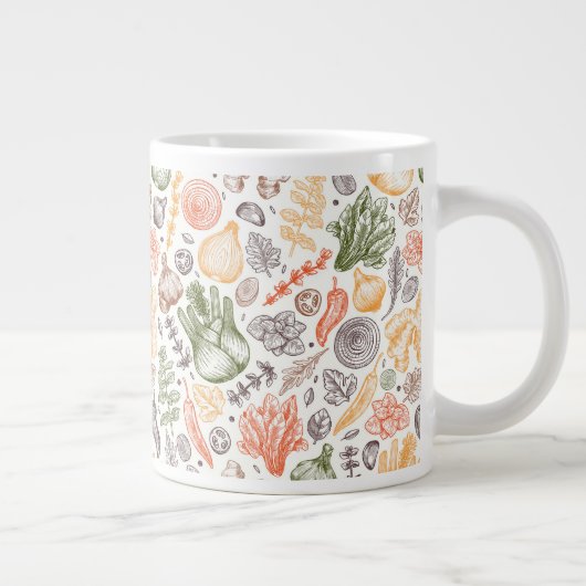 Grande Tasse Cuisine Garden Motif végétal (Droite)