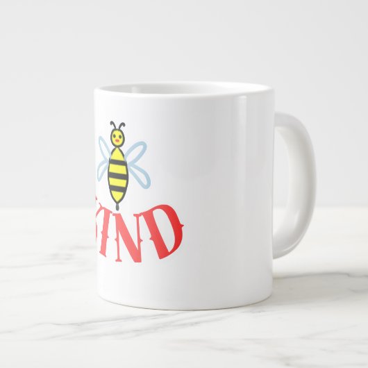 Grande Tasse Custom Bee Kind Personalized Gift  (Devant droit)