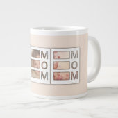 Grande Tasse Custom best Mom 3 Photo Grid Birthday Keepsake (Devant droit)