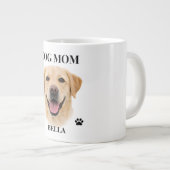 Grande Tasse Custom Dog Portrait Gift for Her | Personalized (Devant droit)