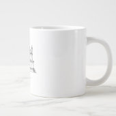 Grande Tasse Custom House Illustration Minimalist Line Art Home (Droite)