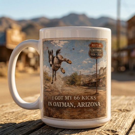 Grande Tasse Custom Oatman Donkey Route 66 Centennial Gift