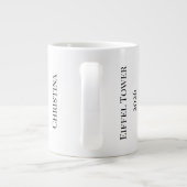 Grande Tasse Custom Paris Panoramic Skyline View Eiffel Tower (Dos)