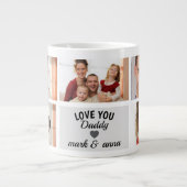 Grande Tasse Custom Photo Collage for Dad (Devant)