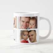 Grande Tasse Custom Photo Collage for Dad (Droite)