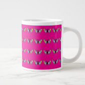 Grande Tasse Custom Vibrant Modern Folk Butterfly Art (Droite)