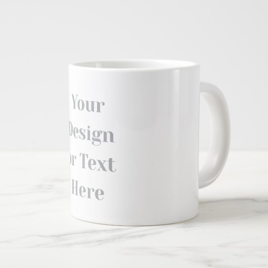 Grande Tasse Customizable Your Design or Text Here Personalized (Devant droit)