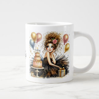 Grande Tasse Customized Beautiful Birthday Girl