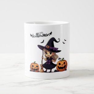 Grande Tasse Cute, anime sorcière Halloween