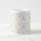 Grande Tasse Cute Bunny Chick & Lamb Easter Pattern (Devant)