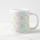 Grande Tasse Cute Bunny Chick & Lamb Easter Pattern (Droite)