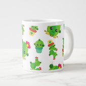 Grande Tasse Cute Cactus, Green Cactus, Motif Cactus (Devant droit)