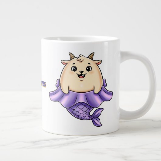 Grande Tasse Cute Capricorn Cartoon – Whimsical Zodiac (Droite)