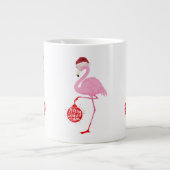 Grande Tasse Cute Christmas flamingo (Devant)