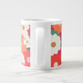 Grande Tasse Cute Colorful Retro Florals         (Dos)
