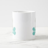 Grande Tasse Cute Fluffy Poodle blanc Amoureux des chiens chiot (Devant)