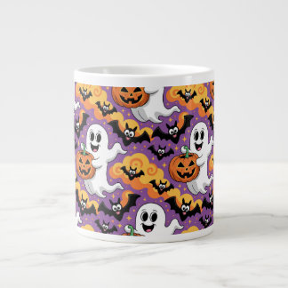 Grande Tasse Cute Halloween Ghost Bat Pattern