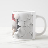 Grande Tasse Cute Kitten 3D avec Santa Hat (Droite)