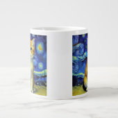 Grande Tasse Cute Kitten Starry Night Van Gogh (Devant)