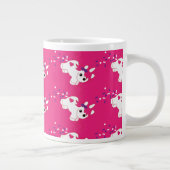 Grande Tasse Cute Pooping rose licorne (Droite)