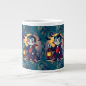 Grande Tasse Cute Vampire with Lantern Kawaii Halloween (Devant)