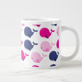 Grande Tasse Cute Whales, Pattern of Whales, Sea Animals (Droite)