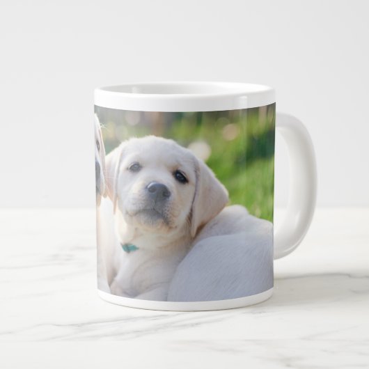 Grande Tasse Cutest Baby Animals | Yellow Labrador Retrievers (Devant droit)