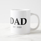 Grande Tasse Dad Established Minimal Simple Text Est Year (Droite)