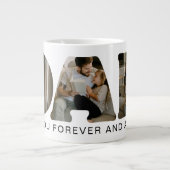 Grande Tasse DAD Lettre photo Collage Fête des pères (Devant)