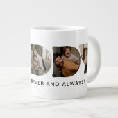 Grande Tasse DADDY Letter Photo Collage (Devant droit)