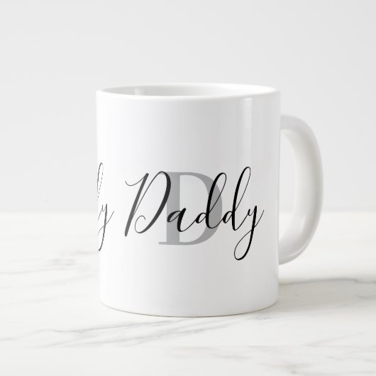 Grande Tasse Daddy Monogram Grey (Devant droit)