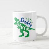 Grande Tasse Daddy Saurus T-Rex Silhouette (Droite)