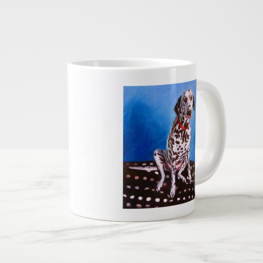 Grande Tasse Dalmate sur le coussin tacheté 2011 (Devant droit)