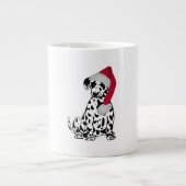 Grande Tasse Dalmatie de Noël (Devant)