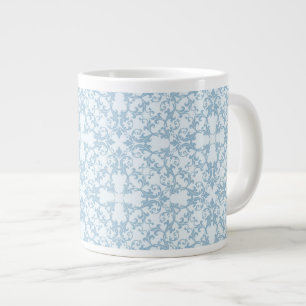 Grande Tasse Damassé bleu-clair