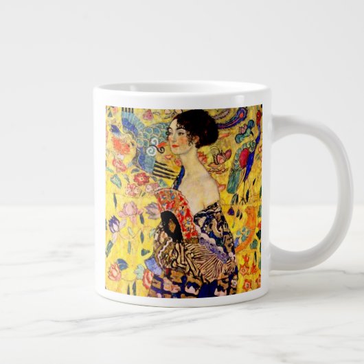 Grande Tasse Dame Gustav Klimt avec ventilateur (Droite)