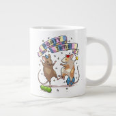 Grande Tasse Dancing Mice Fête Horaire Bannière Confetti & Ball (Droite)