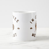 Grande Tasse Dans Café nous faisons confiance à drôle (Devant)