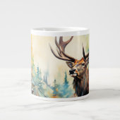 Grande Tasse Dans le désert : L'élégance du cerf (Devant)